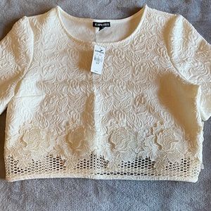 Dressy crop top from Express